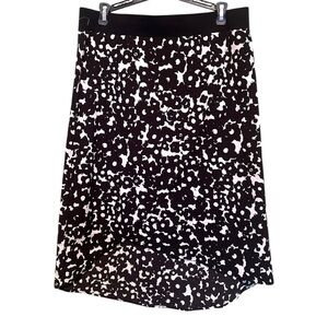 CAbi Black and White A-Line Midi Skirt for Casual